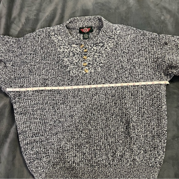 Vintage - American Outpost Heather Gray Chunky Knit Crewneck Sweater - Picture 2 of 8